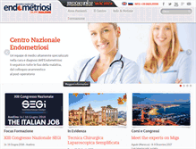 Tablet Screenshot of centronazionaleendometriosi.com